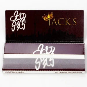 Jack’s Acid Secs Premium Ultra Thin Rice Rolling Paper | 1 1/4