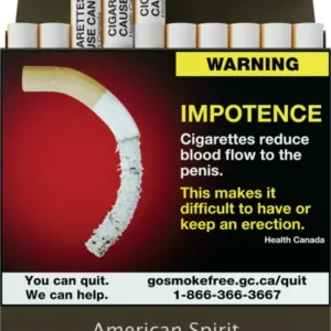 American Spirit Cigarettes packaging showing natural tobacco branding.