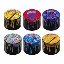 Backwoods metal herb grinder with magnetic lid and 4 piece design.