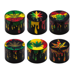 Rasta Leaf 4-Stage Metal Grinder | Assorted Styles