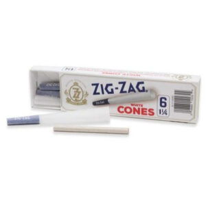 Zig Zag Pre Rolled Cones 1 1/4 White | 6pk