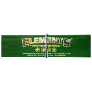 Elements Green Rolling Papers Slim | King Size