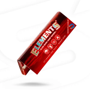 Elements Red Slim Slow Burn rolling paper | Classic Size