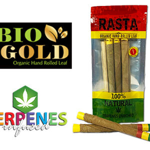 Rasta Organic Hand-Rolled Cones King Size